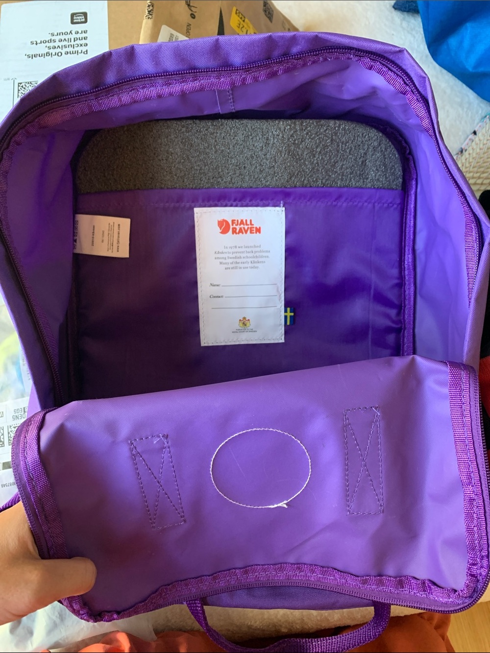 Kånken Purple Backpack - Picture 7 of 8